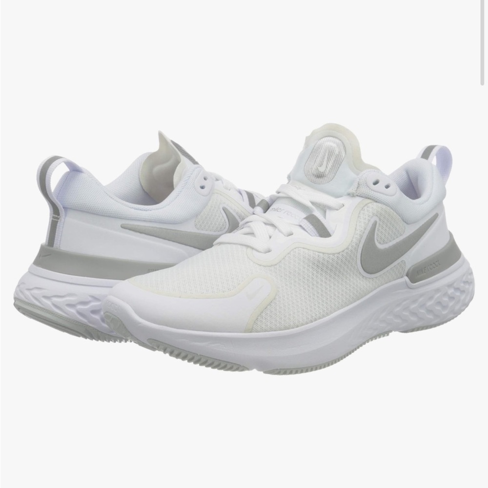Nike White React Miler Size 8 Women's